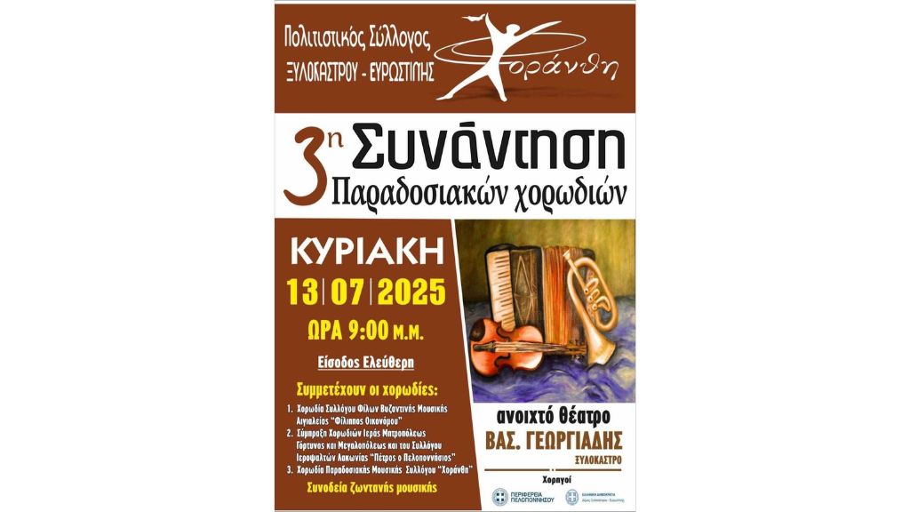 Πολιτιστικός Σύλλογος ΧΟΡΑΝΘΗ – 3η Συνάντηση Παραδοσιακών Χορωδιών