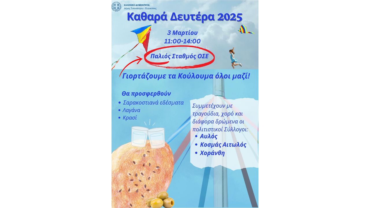 Ανακοίνωση - Αλλαγή τοποθεσίας για τα Κούλουμα