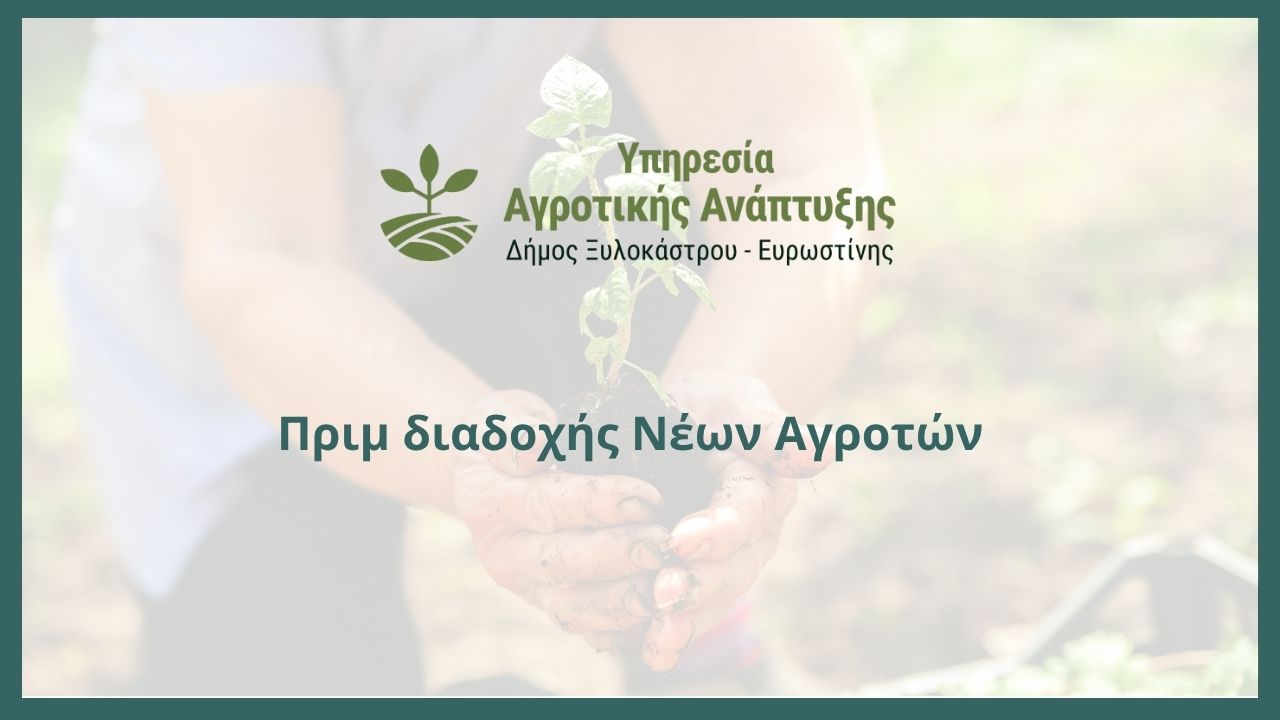 Πριμ Διαδοχής Νέων Αγροτών