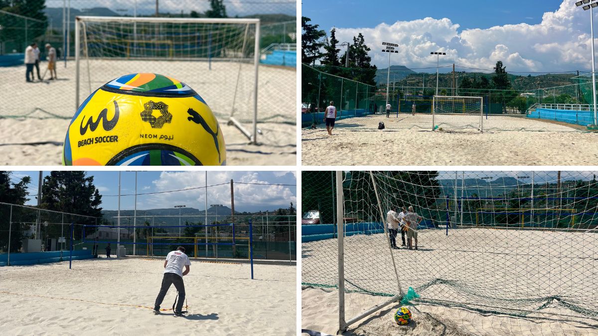 Αναβαθμίζονται τα γήπεδα beach soccer & volley ενόψει του τουρνουά Copa Del Sol 3x3 Beach Soccer