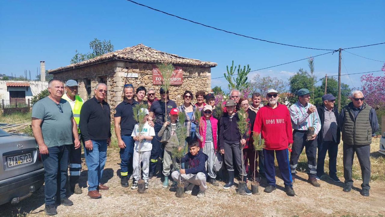 Επιτυχής εθελοντική δενδροφύτευση με τη στήριξη του Δήμου Ξυλοκάστρου-Ευρωστίνης