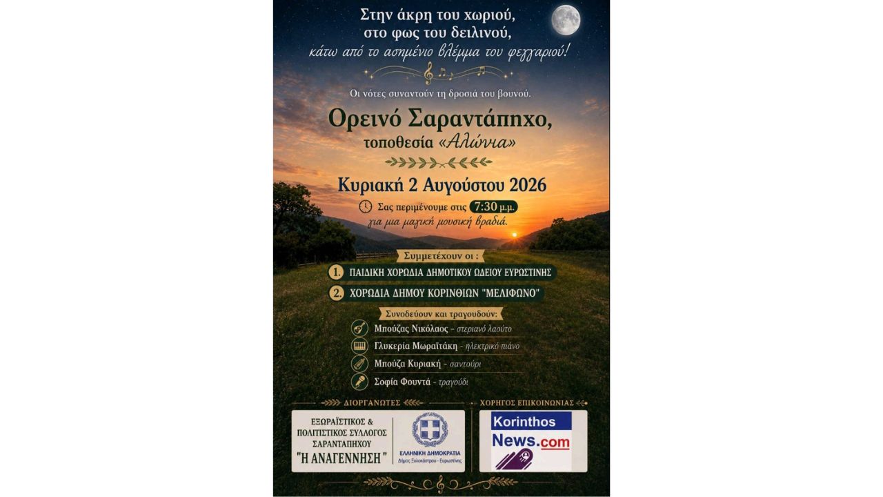 Μουσική Βραδιά στο Ορεινό Σαραντάπηχο